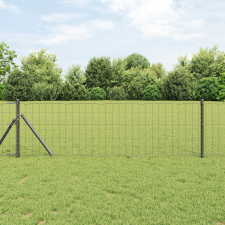 vidaXL Szürke Euro Kerítés 0.6x10 m Acél építőanyag