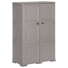 vidaXL szürke fahatású műanyag szekrény 79 x 43 x 125 cm bútor