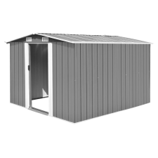 vidaXL szürke fém kerti fészer 257 x 298 x 178 cm kerti tárolás