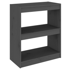 vidaXL szürke fenyőfa könyvszekrény/térelválasztó 60 x 30 x 71,5 cm (808160) bútor