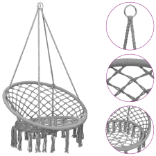 vidaXL szürke függőszék 80 cm hinta