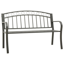 vidaXL szürke kerti pad 120 cm kerti bútor