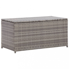vidaXL Szürke kerti polyrattan tárolóláda 100 x 50 x 50 cm kerti tárolás