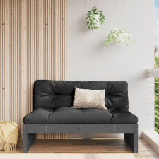 vidaXL szürke kerti tömör fenyőfa középső kanapé 120 x 80 cm kerti bútor