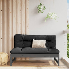 vidaXL szürke kerti tömör fenyőfa középső kanapé 120 x 80 cm kerti bútor