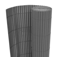 vidaXL szürke kétoldalas kerti kerítés 110 x 500 cm (317165) kerti bútor