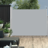 vidaXL Szürke kihúzható oldalsó teraszi napellenző 140 x 500 cm