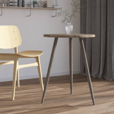 vidaXL szürke MDF és vas bisztróasztal Ø60x76 cm bútor