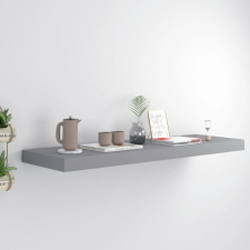 vidaXL Szürke MDF fali polc 80 x 23,5 x 3,8 cm bútor