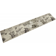 vidaXL szürke mosható coffee feliratos bársony konyhaszőnyeg 60x300 cm (4005583 VidaXL) lakástextília