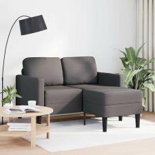 vidaXL szürke műbőr 2 üléses kanapé L-alakú kanapéval 125 cm bútor