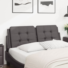 vidaXL szürke műbőr fejtámla párna 120 cm ágy és ágykellék