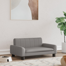 vidaXL szürke műbőr kutyaágy 70 x 45 x 30 cm szállítóbox, fekhely kutyáknak