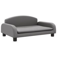 vidaXL szürke műbőr kutyaágy 70 x 45 x 30 cm (171968) szállítóbox, fekhely kutyáknak