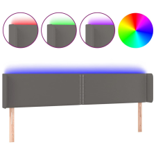 vidaXL szürke műbőr LED-es fejtámla 183x16x78/88 cm (3123202) ágy és ágykellék