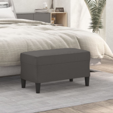 vidaXL szürke műbőr pad 70 x 35 x 41 cm bútor