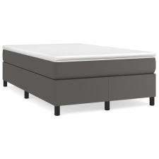 vidaXL szürke műbőr rugós ágy matraccal 120 x 200 cm (3144600) ágy és ágykellék
