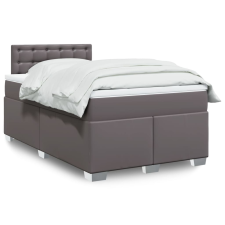 vidaXL szürke műbőr rugós ágy matraccal 120x190 cm ágy és ágykellék