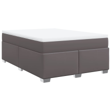 vidaXL szürke műbőr rugós ágy matraccal 140x190 cm (3285211) ágy és ágykellék