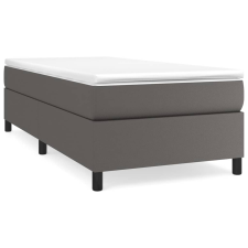 vidaXL szürke műbőr rugós ágy matraccal 90x190 cm (3144582) ágy és ágykellék