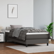 vidaXL szürke műbőr rugós ágykeret 90x190 cm ágy és ágykellék