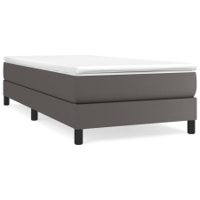 vidaXL szürke műbőr rugós ágykeret 90x200 cm (3120680) ágy és ágykellék