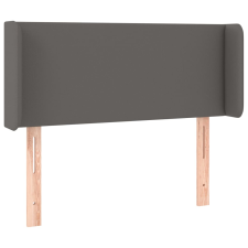 vidaXL szürke műbőr szárnyas fejtámla 83x16x78/88 cm (3118564) ágy és ágykellék