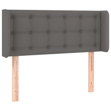 vidaXL szürke műbőr szárnyas fejtámla 83x16x78/88 cm (3118844) ágy és ágykellék