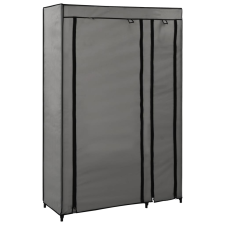 vidaXL szürke összecsukható szövet ruhásszekrény 110 x 45 x 175 cm bútor