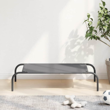 vidaXL szürke oxford szövet és acél emelt kutyafekhely 90x50x20 cm szállítóbox, fekhely kutyáknak