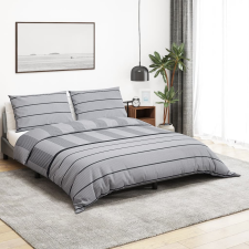 vidaXL szürke pamut ágyneműhuzat-garnitúra 200 x 200 cm lakástextília