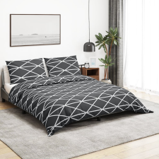 vidaXL szürke pamut ágyneműhuzat-garnitúra 260 x 220 cm lakástextília