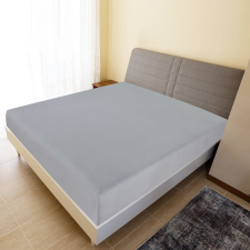 vidaXL szürke pamutdzsörzé gumis lepedő 180x200 cm lakástextília