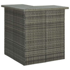 vidaXL szürke polirattan sarok bárasztal 100 x 50 x 105 cm bútor