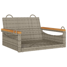 vidaXL szürke polyrattan hintapad 63 x 62 x 40 cm (368162) kerti bútor