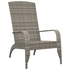vidaXL szürke polyrattan kerti adirondack szék (319695) kerti bútor
