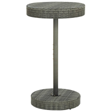 vidaXL szürke polyrattan kerti asztal 60,5 x 106 cm kerti bútor