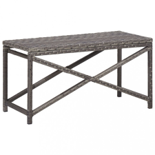 vidaXL szürke polyrattan kerti pad 80 cm kerti bútor
