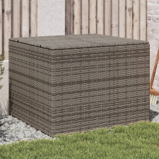 vidaXL szürke polyrattan kerti tárolóláda 291 L kerti tárolás