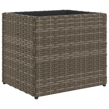 vidaXL szürke polyrattan kerti ültetőláda 36x30x32 cm (366427) kerti tárolás