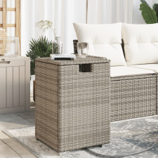 vidaXL szürke polyrattan propántartály borító asztal 40 x 40 x 60 cm kerti bútor