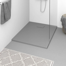 vidaXL szürke SMC zuhanytálca 100 x 80 cm kád, zuhanykabin