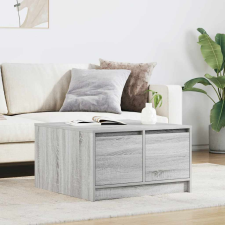 vidaXL szürke sonoma dohányzóasztal fiókokkal 70,5x70x40 cm bútor