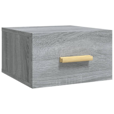 vidaXL szürke sonoma falra szerelhető éjjeliszekrény 35x35x20 cm (817575) bútor