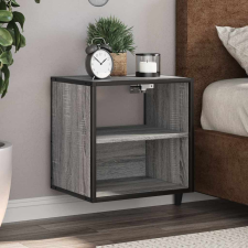 vidaXL szürke sonoma falra szerelhető éjjeliszekrény 40x31x39,5cm bútor