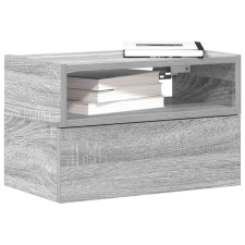 vidaXL szürke sonoma falra szerelhető éjjeliszekrény 45x26x28,5 cm bútor