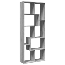 vidaXL szürke sonoma szerelt fa elválasztó könyvespolc 67x25x161,5 cm (858080) bútor