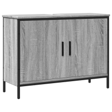 vidaXL szürke sonoma szerelt fa fürdőszobai mosdószekrény 80x30x60 cm (842454) fürdőszoba bútor