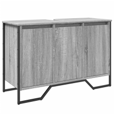 vidaXL szürke sonoma szerelt fa fürdőszobai mosdószekrény 91x35x60 cm (848662) fürdőszoba bútor