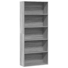 vidaXL szürke sonoma szerelt fa könyvszekrény 80 x 30 x 189 cm bútor